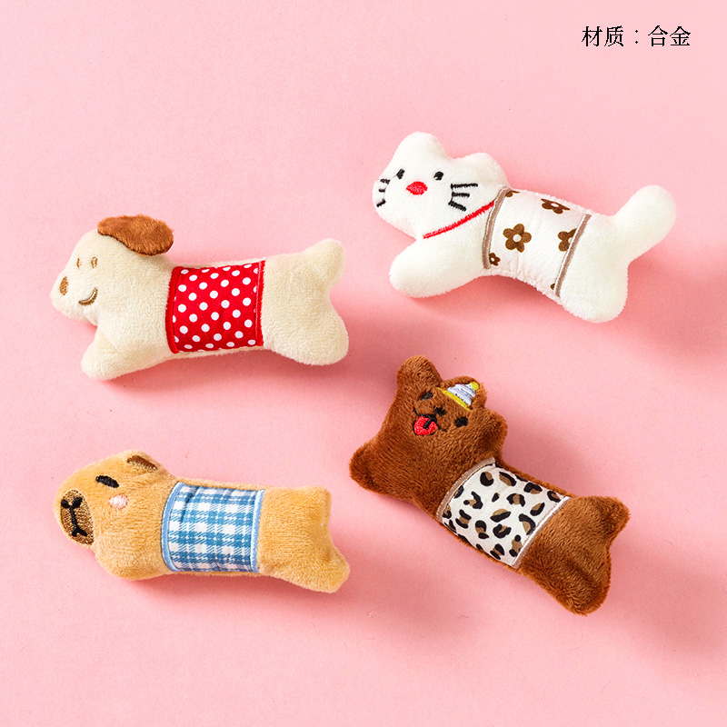 Boxed cotton-filled cartoon doll duck clip