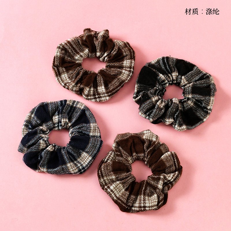 New Woolen Plaid Intestinal Circle