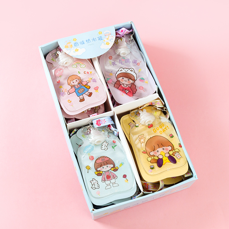 Little girl transparent hot water bag (can be hung) pattern random