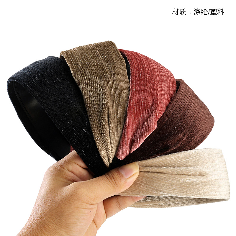 Wide net simple flannelette buckle