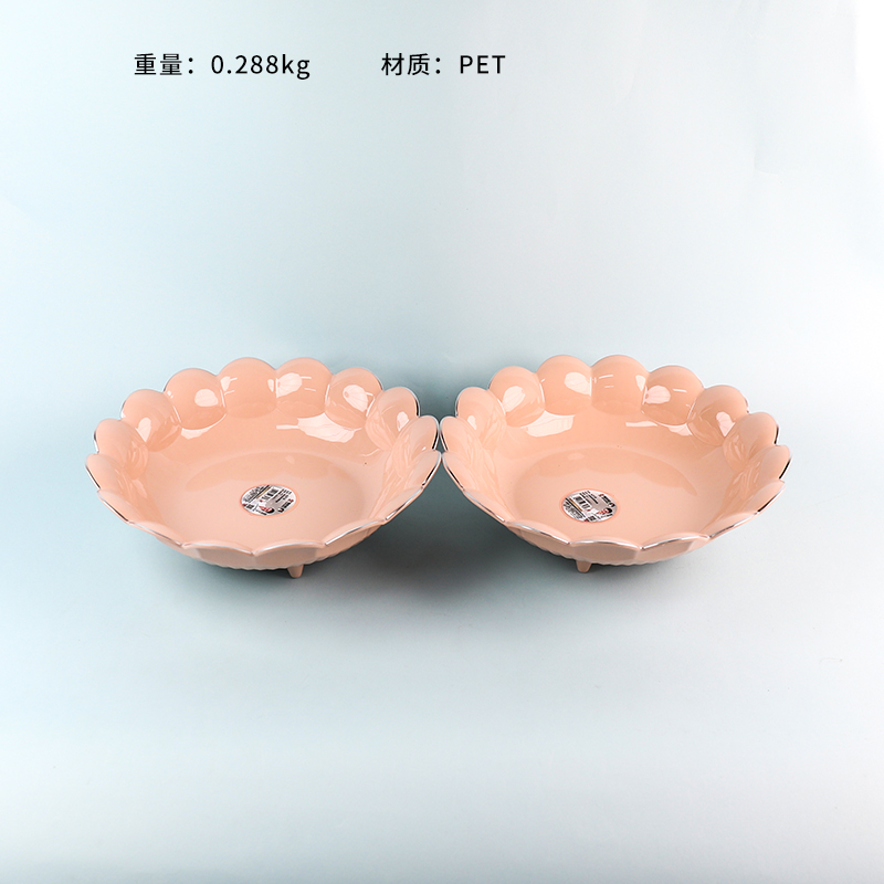 6318 Large Silver Rotating Fruit Plate