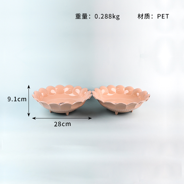 6318 Large Silver Rotating Fruit Plate - Image 2