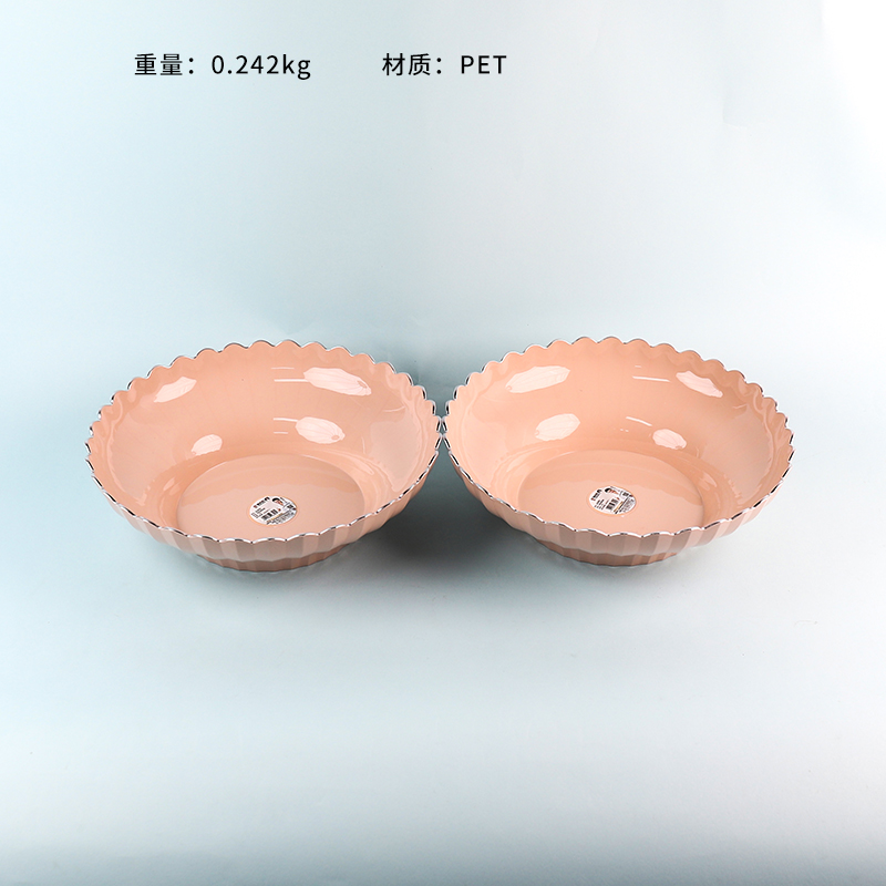 6390 Large Hot Silver Light Luxury Fruit Plate