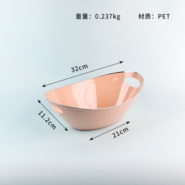 6379 Large Hot Silver Light Luxury Fruit Plate - Image 2