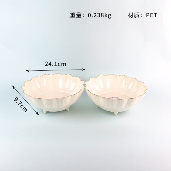 6195 Medium Bronzing Rotating Fruit Plate - Image 2