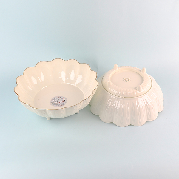 6195 Medium Bronzing Rotating Fruit Plate - Image 3