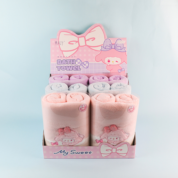 Lamb Bath Towel with YJ-765 Bow - 이미지 3
