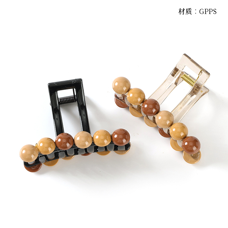 8cm milk tea color beads big claw