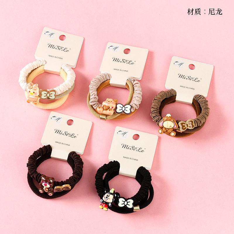 Curry cartoon bow tie accessories rubber band (3)