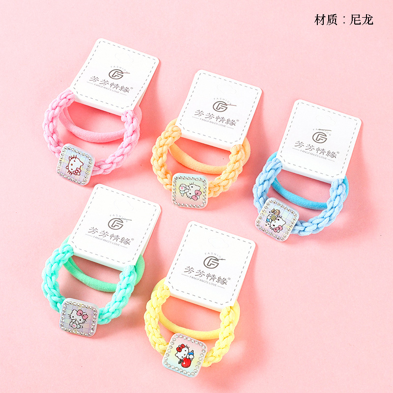 Two colored spot drill printing accessories rubber bands