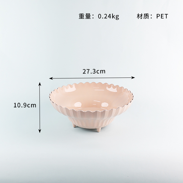 6205 Large Silver Rotating Fruit Plate - Image 2