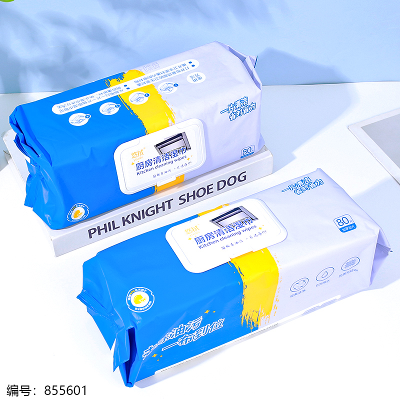 0251 Kitchen Cleaning Wet Wipes 80pcs/Pack