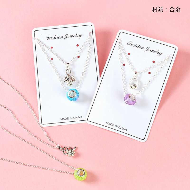 Colorful Beaded Couple Necklace