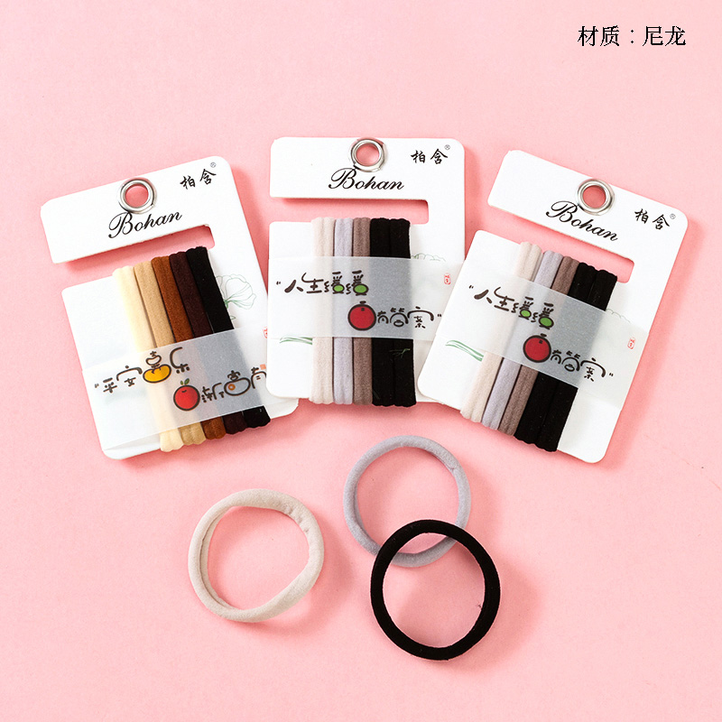 Boxed five solid color towel ring