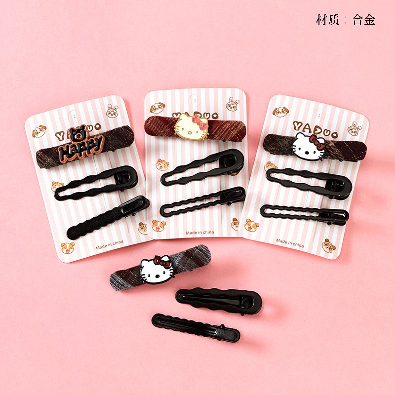 Boxed Cartoon Letter Accessories Duck Clip Combination