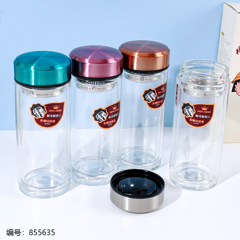 525 Double-Layer Glass Cup 550ml