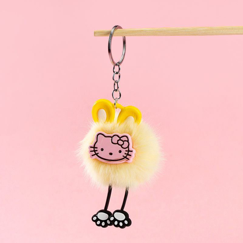 Hair ball hanging feet KT cat pendant
