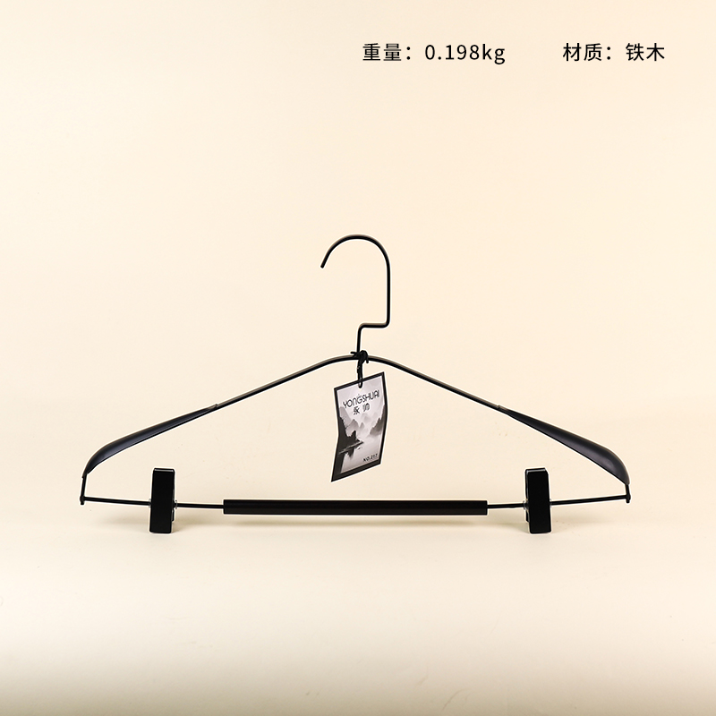 217 Iron Wooden Hanger with Clip