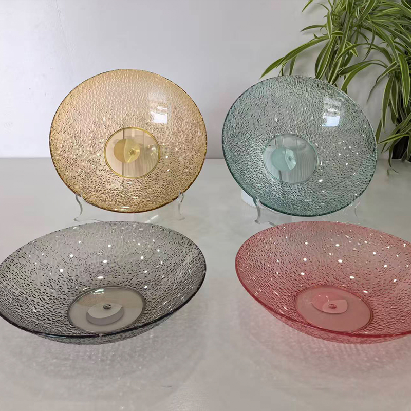 Luxin 8103 round diamond fruit plate