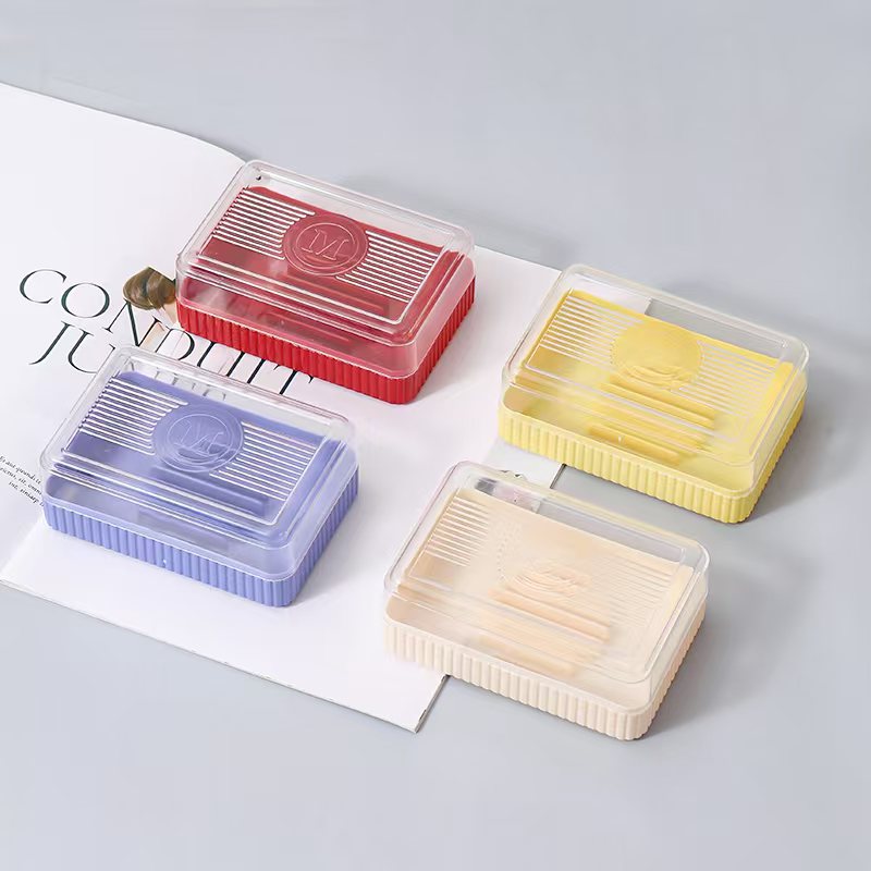 6870-1 Square soap box with lid