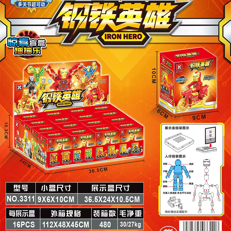 3311 Iron Man Blocks