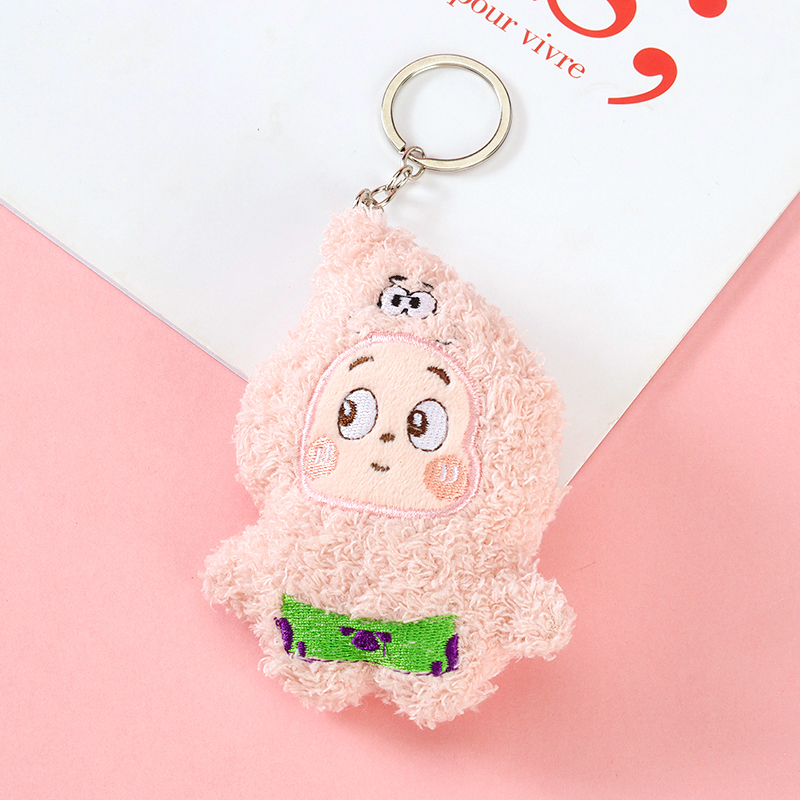 Plush Squeaking Star Man Pendant