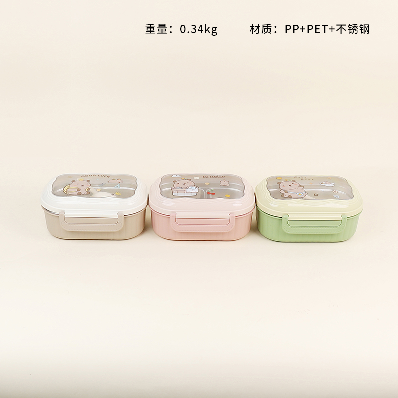 7756 cartoon stainless steel lunch box