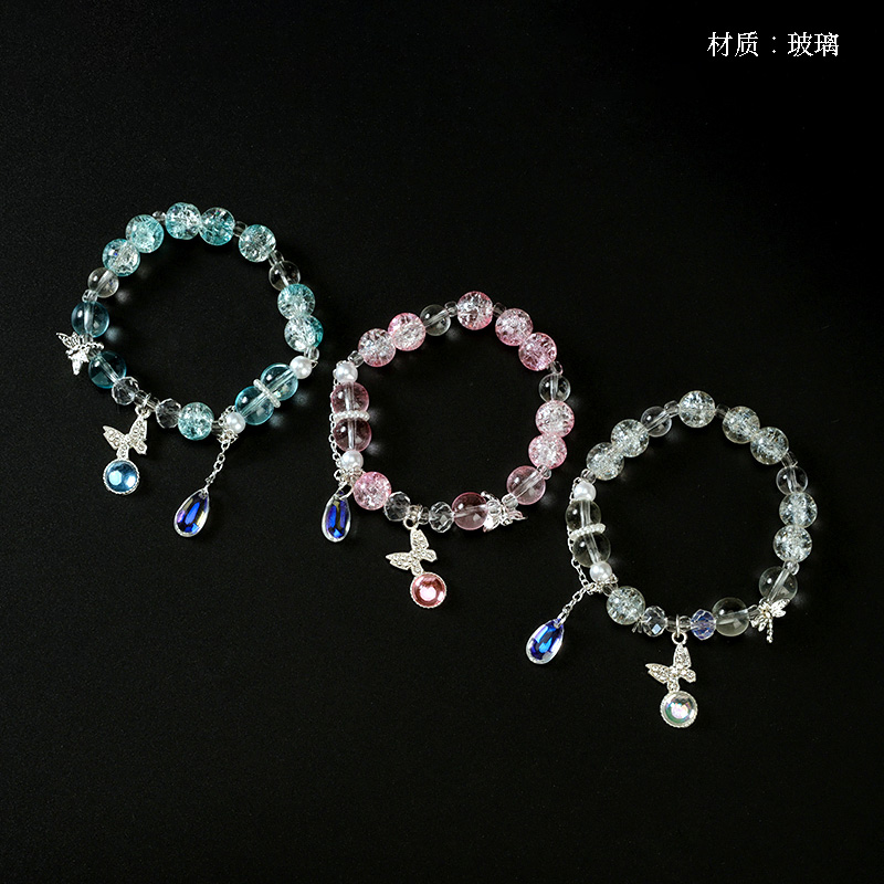 Popcorn Water Drops Butterfly Bracelet