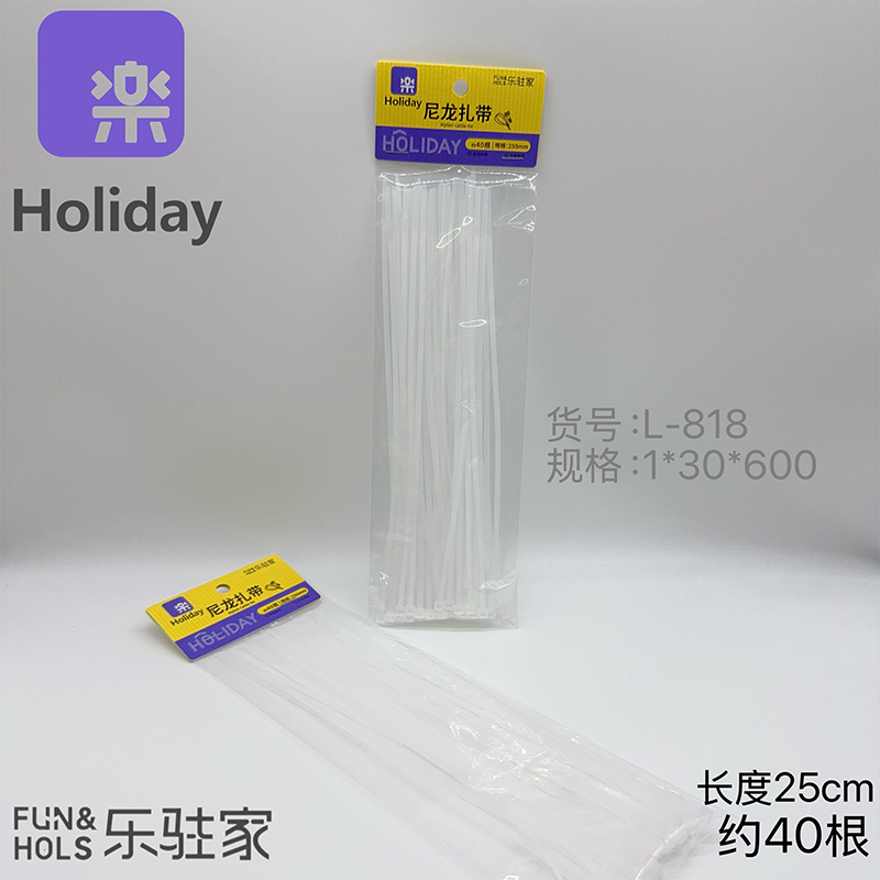 L-818 nylon cable ties (25cm/about 740)