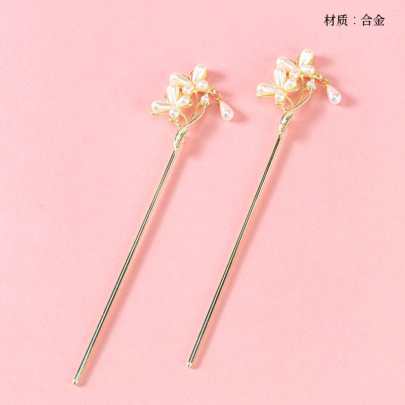New Pearl Butterfly Hairpin