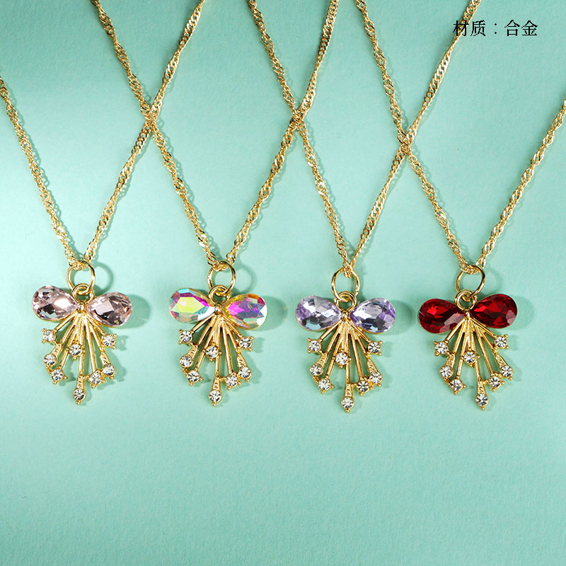 Colorful Bow Necklace