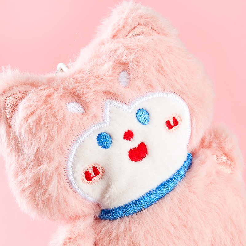 Large Plush Blush Cartoon Pendant