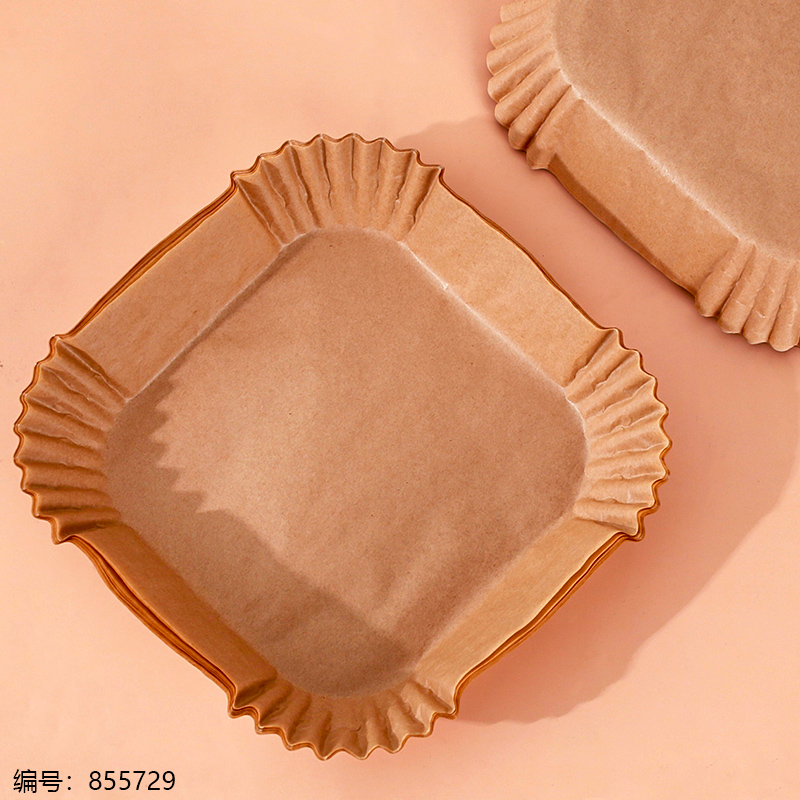 6002 Square Air Fryer Paper Tray 16cm 50pcs