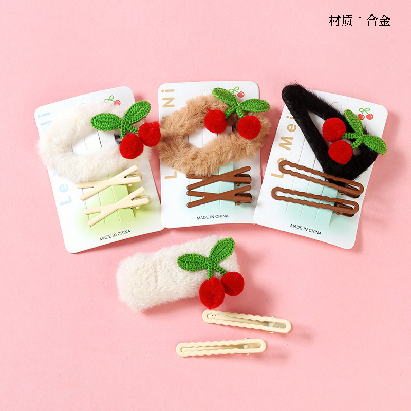 Boxed plush cherry BB clip set