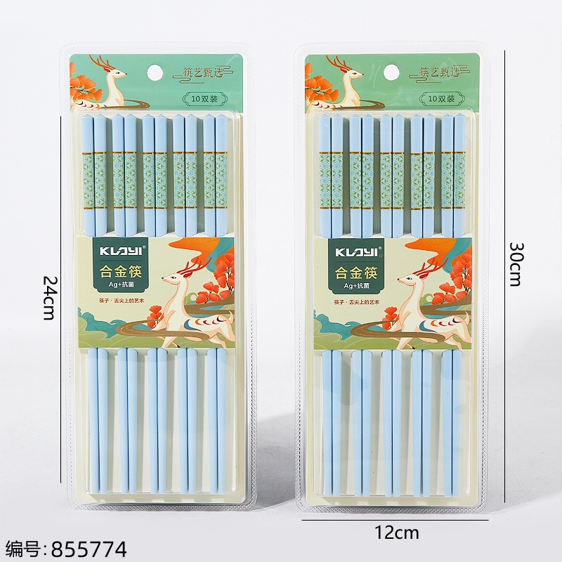 Fresh Style Alloy Chopsticks 6665