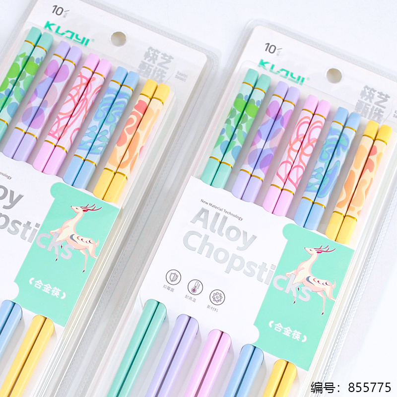 Colorful Alloy Chopsticks 6740