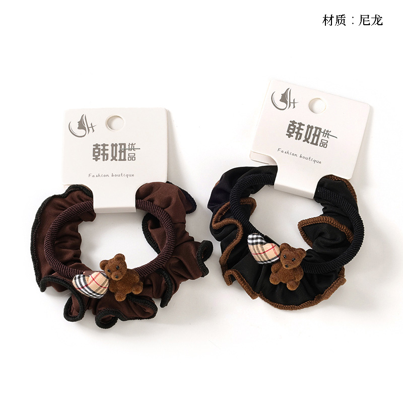 Flocking bear accessories combination rubber band (2)