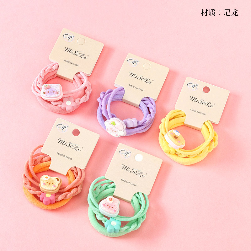 彩色卡通表情配件组合橡皮筋 (3)