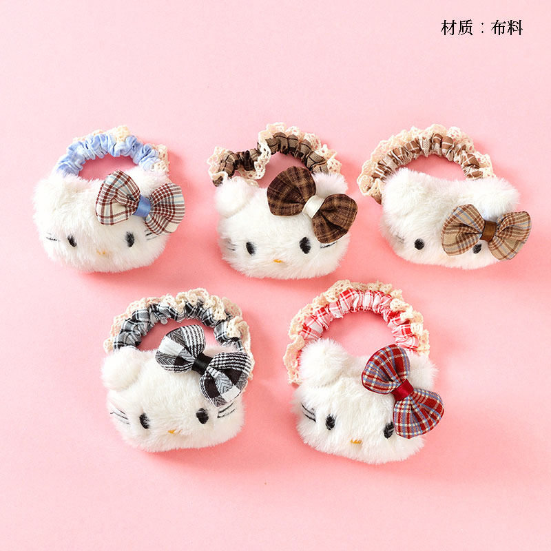 Boxed cotton-filled bow tie KT cat lace large intestine ring