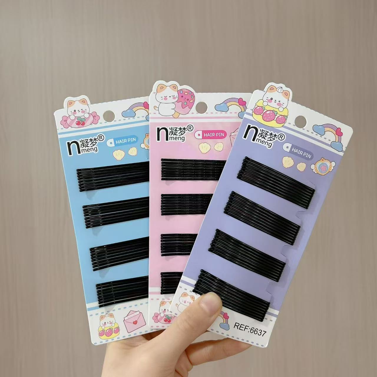 6637 sweetheart cat small card wire clip