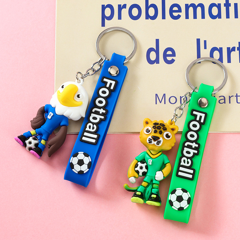 Strap Football Mascot Pendant