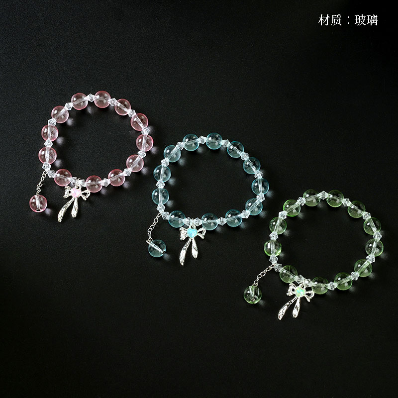 Fresh zircon bow bracelet