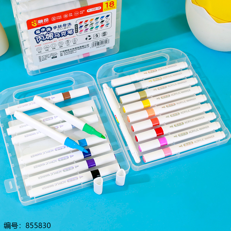 338-18 Washable Acrylic Markers 1 x 16