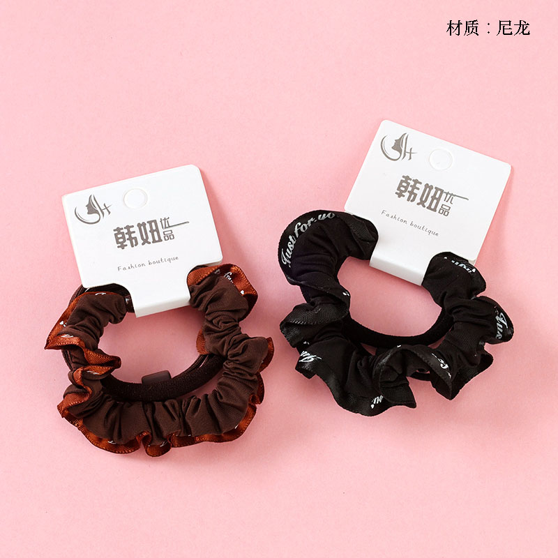 Boxed letter color matching lace combination rubber band (3)