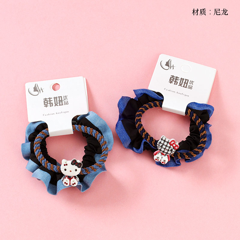 Boxed denim lace combination rubber band (2)