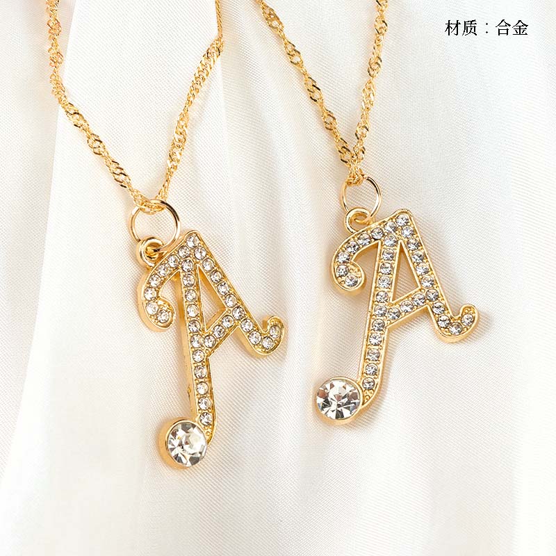 Diamond Letter A Necklace