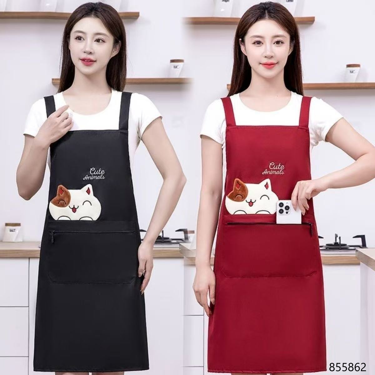 6728 Smiling Lucky Cat Apron (1 x 10)