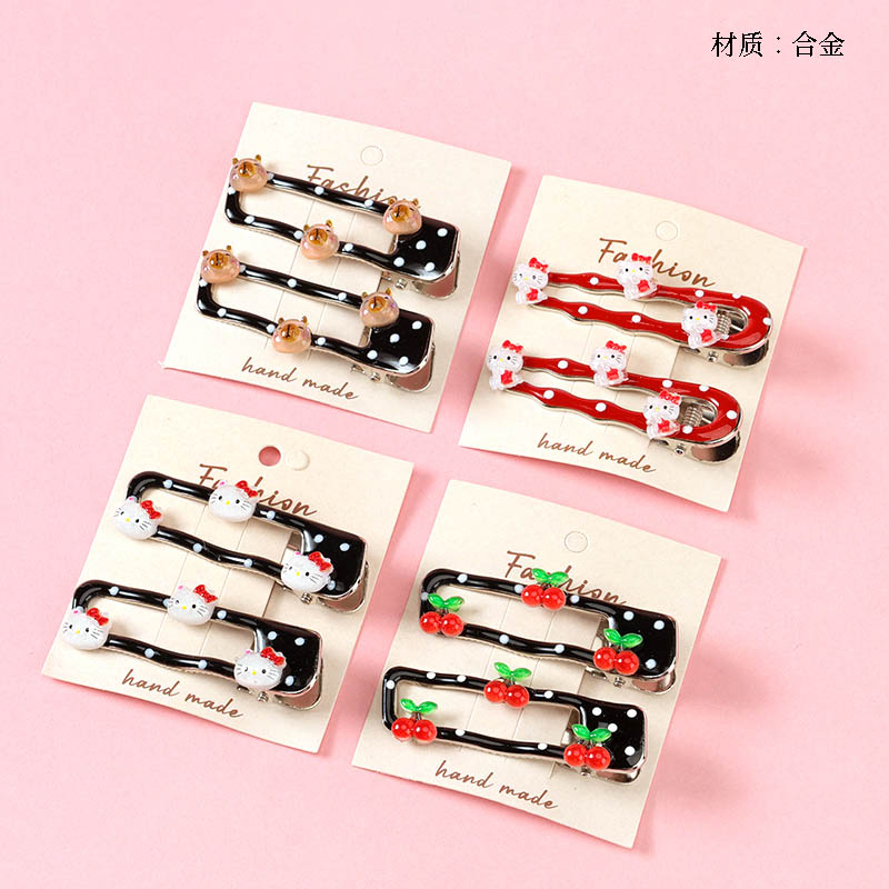 Boxed three cartoon accessories pair duck clip