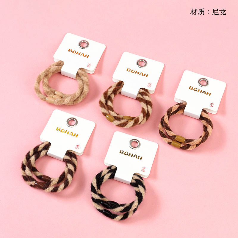 Boxed three two-color velvet bands