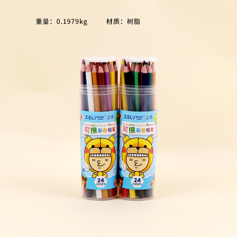 ZL243 environmental protection erasable color pencil (24 colors)
